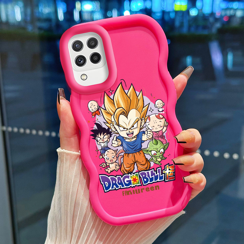 Casing Hp Untuk Samsung A22 M22 M32 Case Casing HP Softcase kartun berbulu Kesing trendi Macaron pen