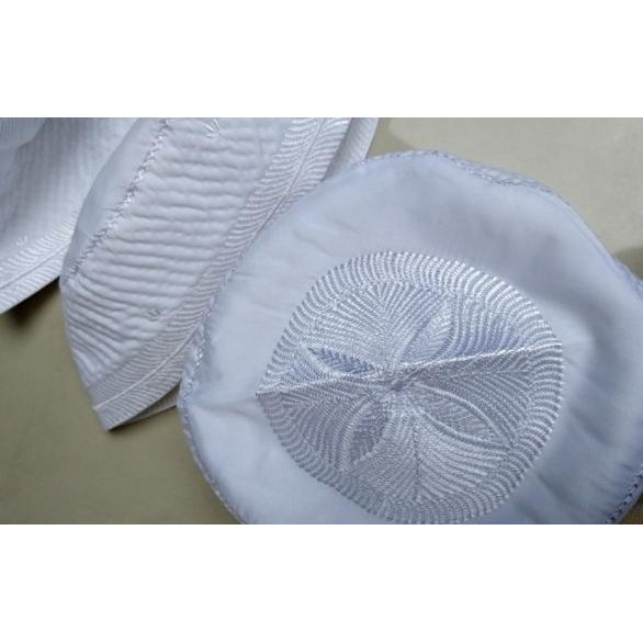 Peci Haji Kopiah Putih Songkok Bugis Madinah Malaki Banjar