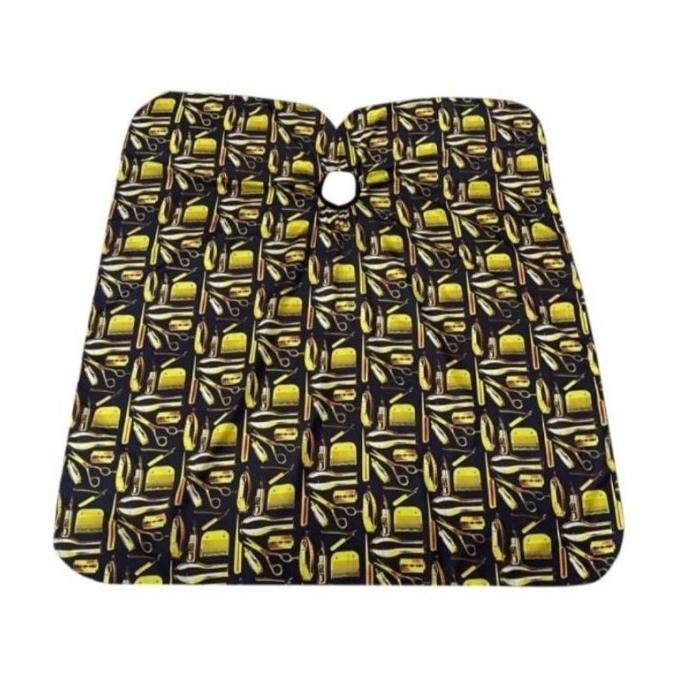 NEW TREND SARUNG KAIN KIP KEP POTONG RAMBUT MOTIF GOLD BARBER SALON BARBERSHOP 2807T