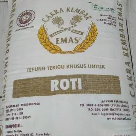 

Tepung Cakra Kembar Emas 25Kg