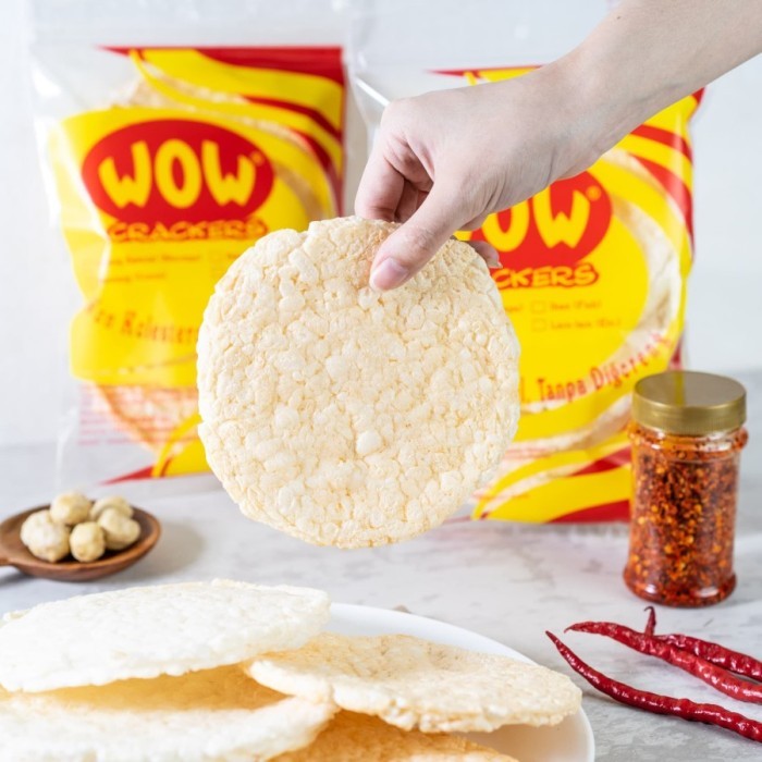 

BERKUALITAS Kerupuk WOW - WOW CRACKERS Paket Isi 4 Bks