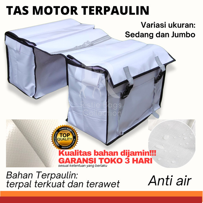 Tas Motor Tas Obrok Tas Kurir Jumbo Bahan Terpauli Anti Air Kuat