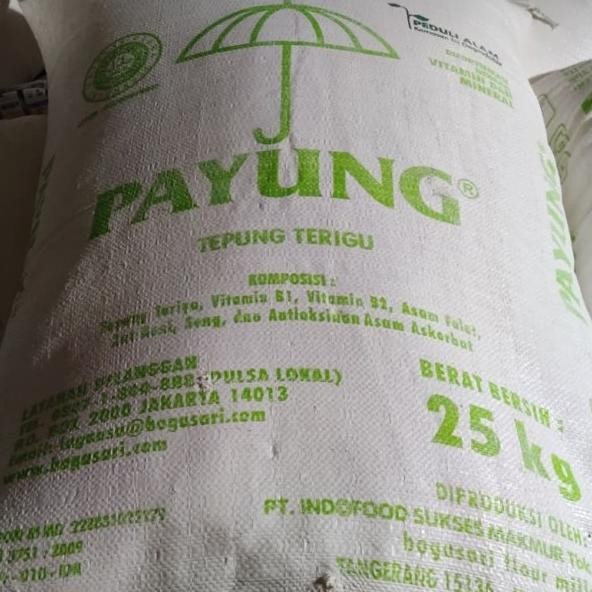 

Tepung Terigu Cap Payung Bogasari Grosir 25Kg Ready