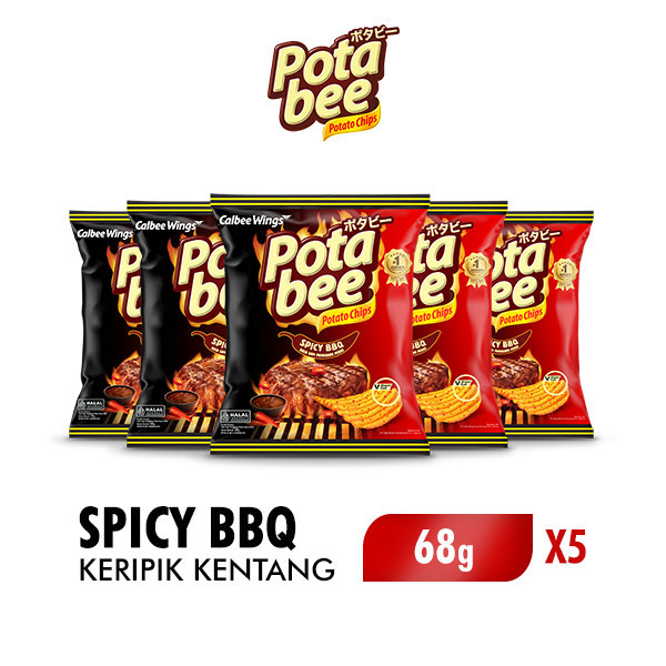 

SPECIAL Potabee Sapi Panggang Pedas Spicy BBQ 68 gr x 5 Pcs