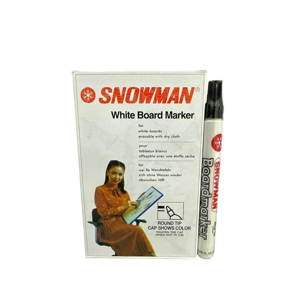 

er-6 [ LUSIN ] Spidol Snowman Whiteboard / Whiteboard Marker Snowman BG-12 / BG12 Viral