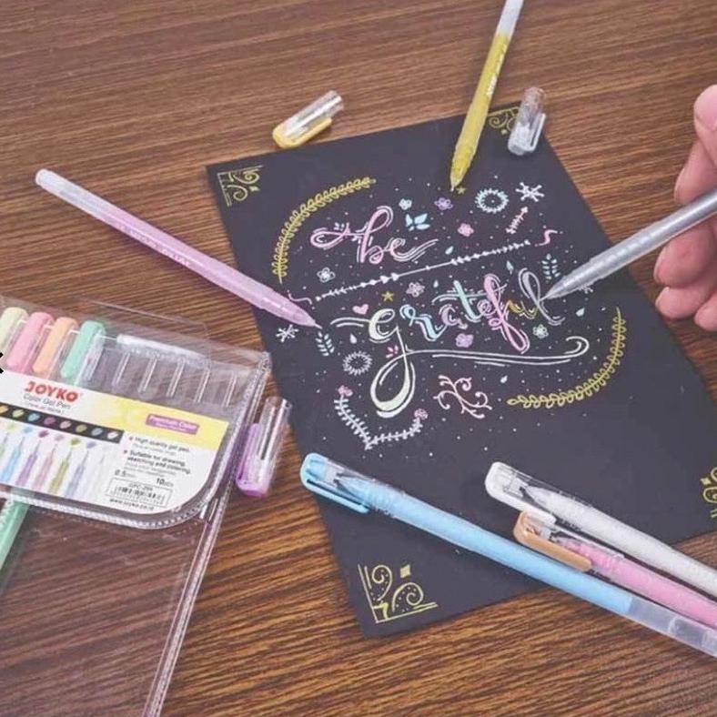 

CXV-38 Pulpen Gel Joyko Color Pastel Gel Pen GPC-299 Premium Color Set 10 Viral