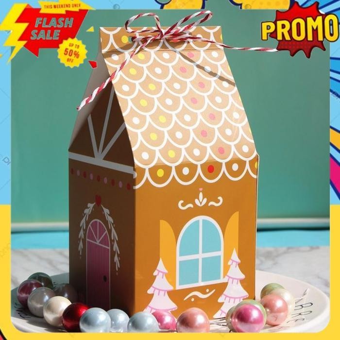 

TODAY BXGB PAPERBAG GINGERBREAD HOUSE BOX KOTAK NATAL CHRISTMAS BINGKISAN FURUBA