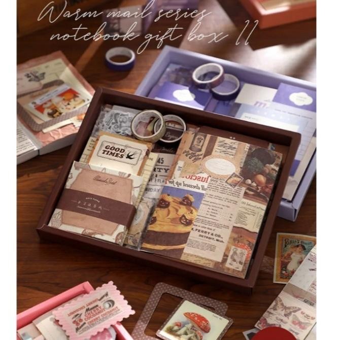 

fx-45 SCRAPBOOK SET JOURNAL KIT Lengkap Isi 155 Pcs Include Buku + Sticker + Memo + Washi Tape Perlengkapan Journal Berkualitas