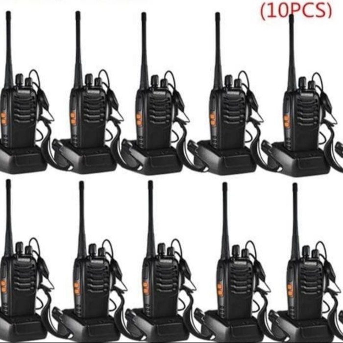 Paket 4 Unit Ht Walkie Talkie 888S Original Terkoneksi