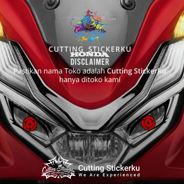 Cutting Stiker Sharingan Variasi Motor Mobil Sticker Anime Jepang Naruto Sasuke Mata