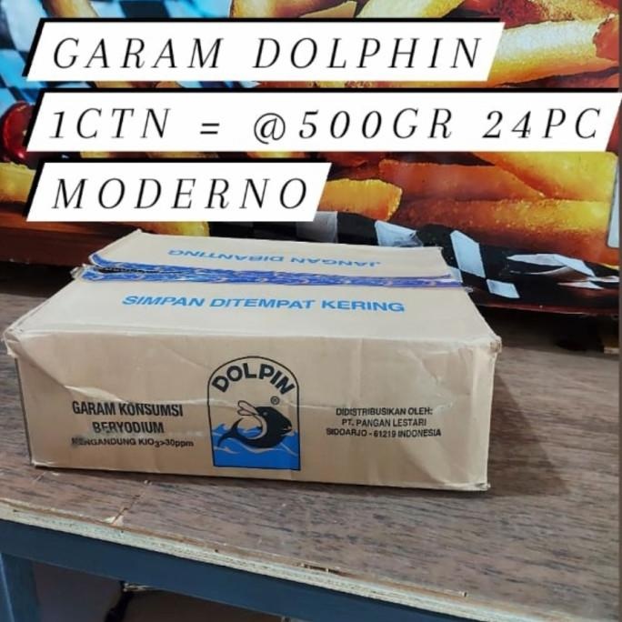 

Dolphin Garam 500gr x 24 pack kartonan