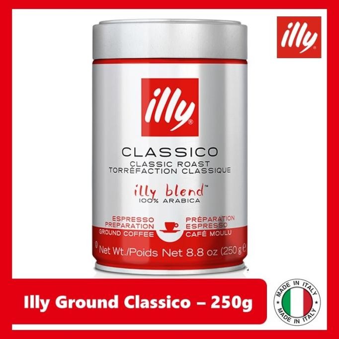 

illy Coffee 100% Arabica | Kopi Bubuk Asli Italia | Ground 250 gram