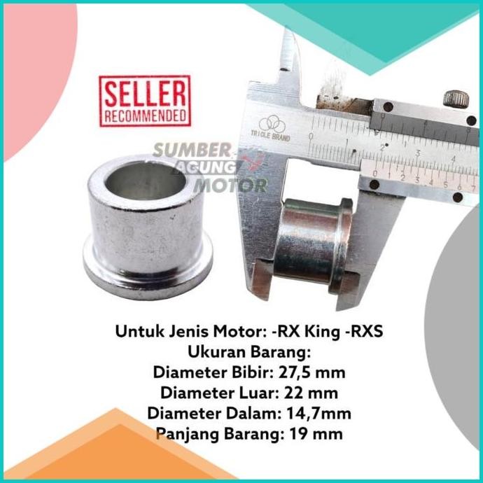 BOSH AS RODA DEPAN RX KING RXS GOOD QUALITY PANJANG 19 MM 140BZ4 suku