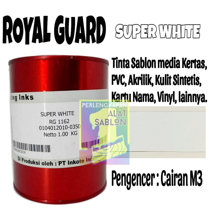 

ROYAL GUARD RG 1162 SUPER WHITE TINTA SABLON PVC 1KG