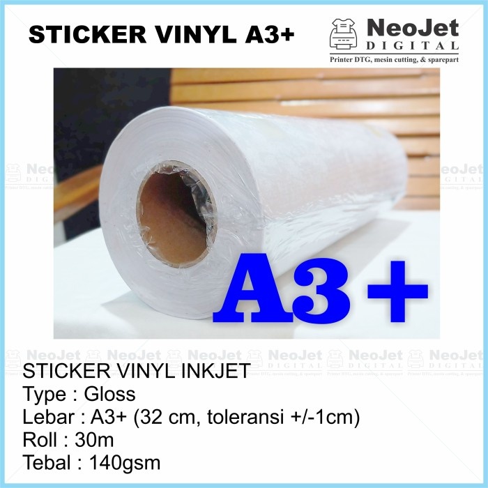 

STICKER VINYL A3+ COATING DAN 6 BOTOL TINTA ARTPAPER CMYK LC LM