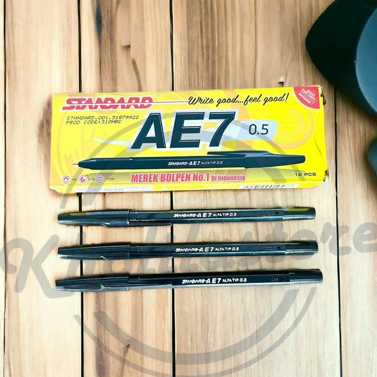 

Pulpen Standard AE7 Alfatip 0.5mm isi 12 pcs LARIS
