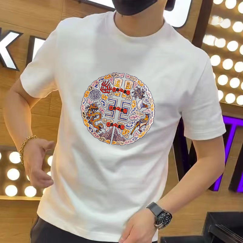 Men's Short-Sleeved T-shirt/Korean Top/Men's Fashion T-shirt