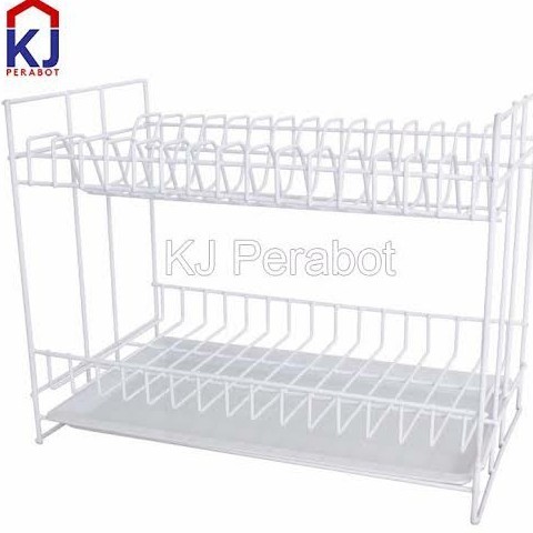 """] Rak Piring Susun 2 Rak Gelas Piring Sekat Rak Susun 2 Rak Dapur