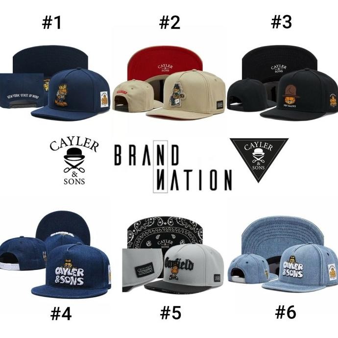 TOPI SNAPBACK Cayler & Sons x Garfield Snapback Import