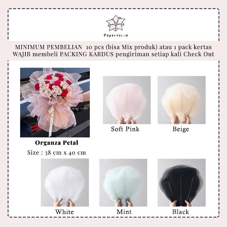 

ECER - Aksesoris Buket - Organza Petal