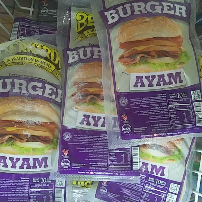 

BERNARDI burger ayam 325 gram polos