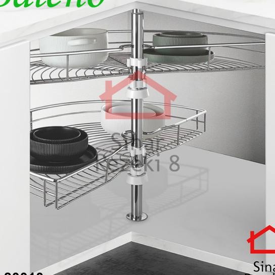 Rak Dapur Taco Sudut 180 Derajat Putar Serbaguna Panci Wajan Hw-0091I