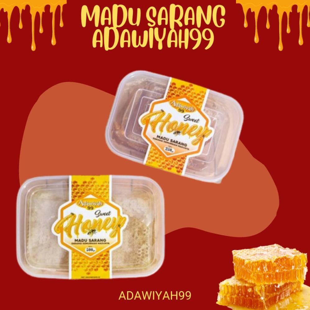 

Termurah Madu Sarang Adawiyah99 Asli Murni Raw Honey| Honeycomb| Madu Original Premium Madu Asli 250Gr 500Gr Murah