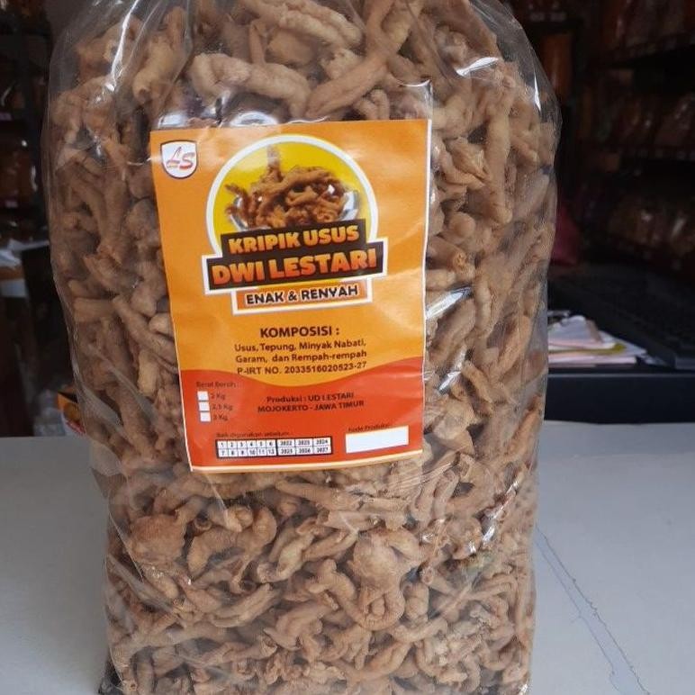 

Big Sale Keripik Usus Ayam / Kripik Usus Ayam 2Kg Lestari High Quality