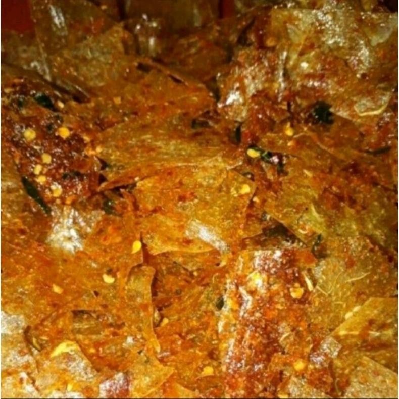 

Ori Kripca/Keripik Kaca Lezat Pedas Daun Jeruk 1 Kg Bumbu Cikruh Murah