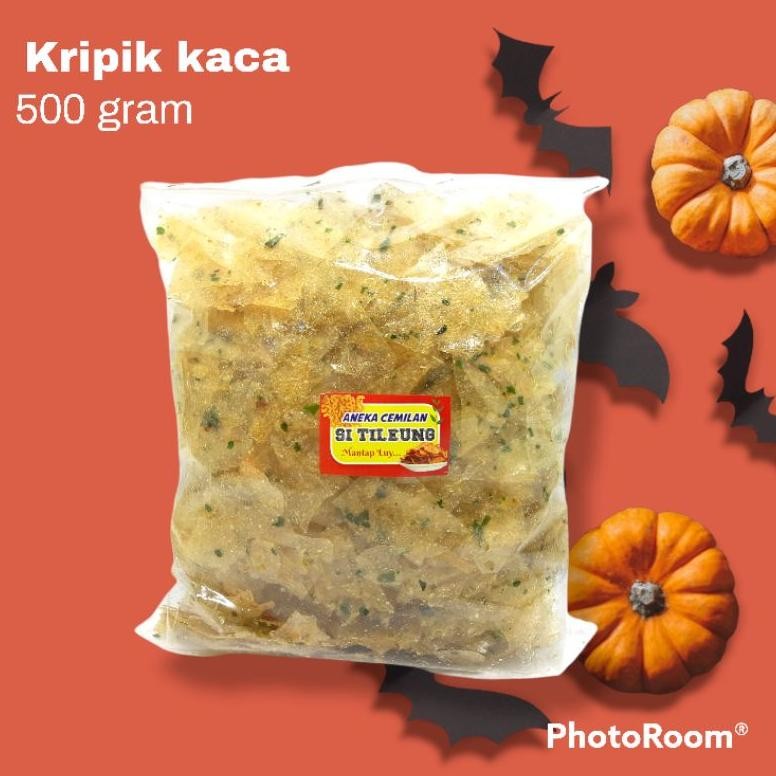 

10.10 Kripik Kaca Si Tileung 500Gram/Kripik Beledag/Cemilan Pedas Murah