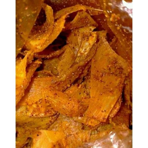 

Discount Kripca / Kripik Kaca /Kripik Beling Pedas Daun Jeruk 500Gram Murah