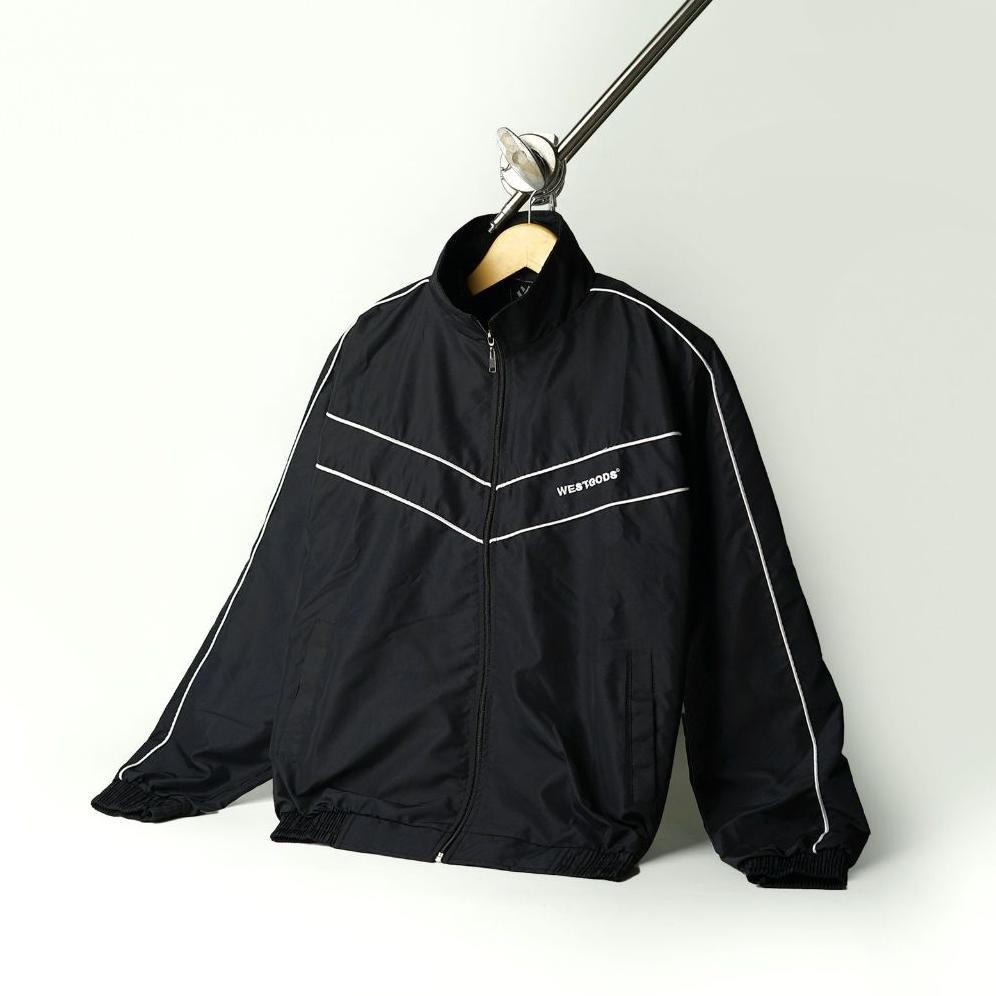 Jaket Winbreaker Pria Keren Suit Top Olahraga Bahan Parasut Jaket Gyms Jaket Olahraga Jaket Sport