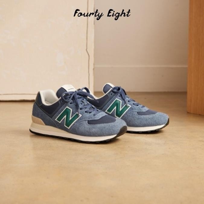 Sepatu Sneakers Pria 574 Shoes Blue (U574Sng) Ori Lustforsidez