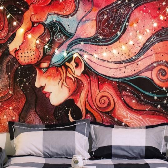 Permadani Kain Hiasan Dinding Aesthetic Dekorasi Dinding Wallr