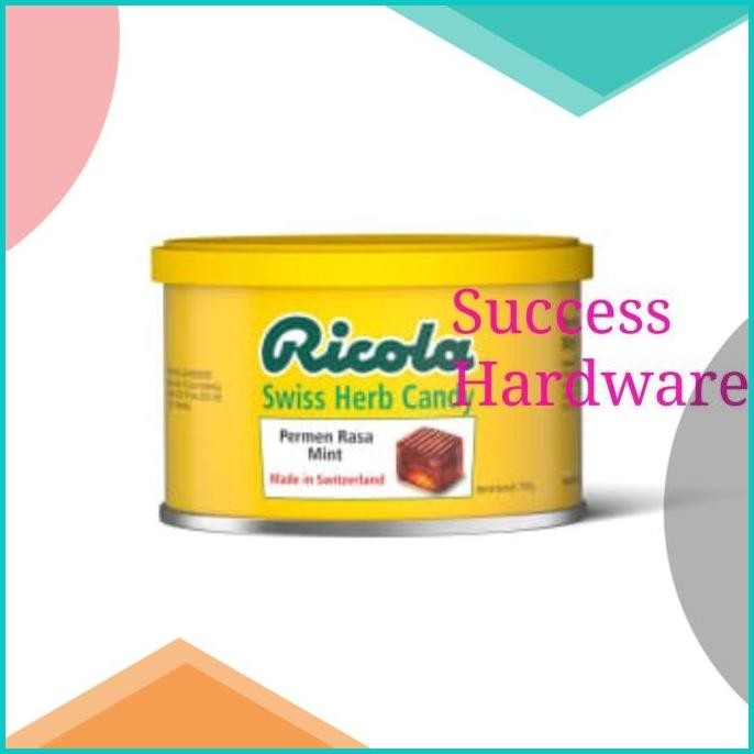 

RICOLA 100 GR SWISS HERB CANDY PERMEN MINT TIN HERB CANDY (S) 100GR 1