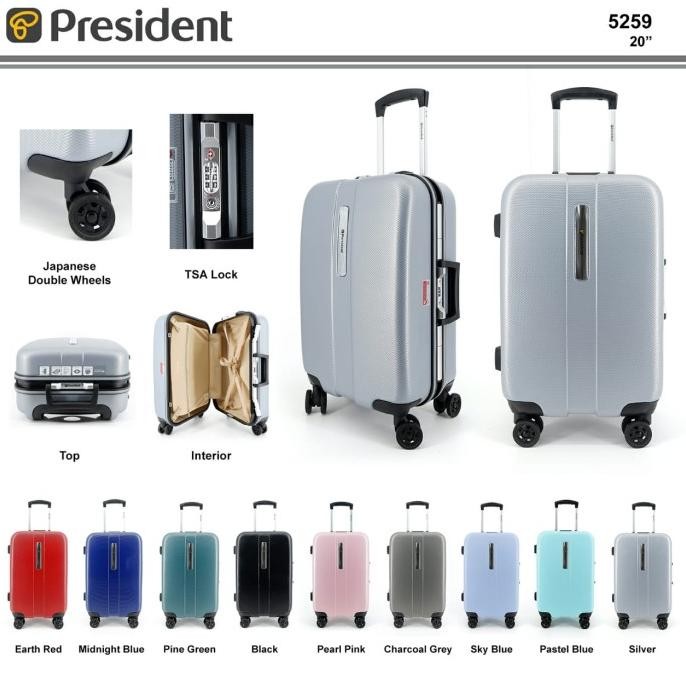 KOPER PRESIDENT BAGASI SIZE 28INCH ORIGINAL PREMIUM