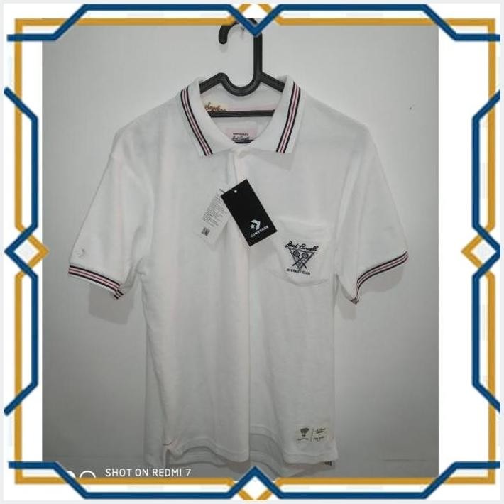 [THE] KAOS POLO SHIRT CONVERSE TODDSNYDER X JACK PURCELL POLO WHITE ORIGINAL