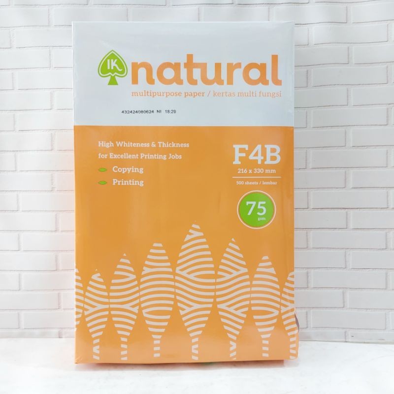 

Kertas HVS Natural F4 75gsm/Kertas Foto Copy Natural F4 75gsm 1Rim