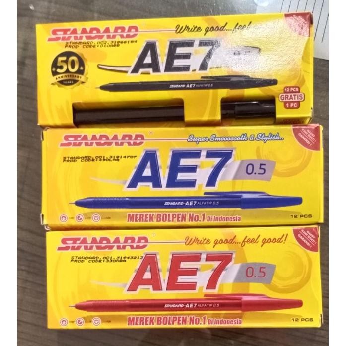 

et-98 (Per Kotak) Pulpen Standart AE-7 0.5mm Viral