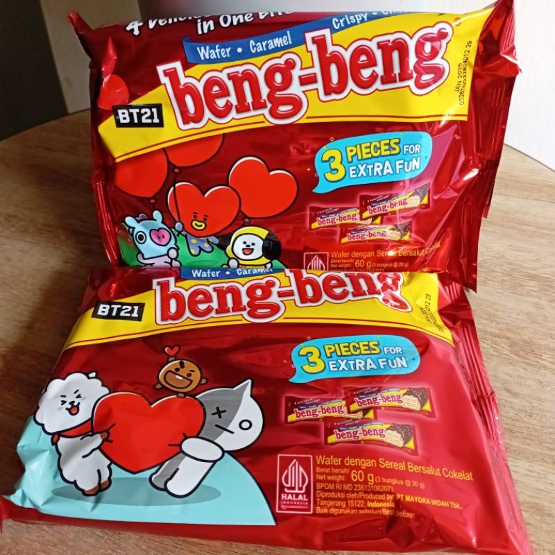 

Beng Beng wafer coklat caramel isi 3 pcs