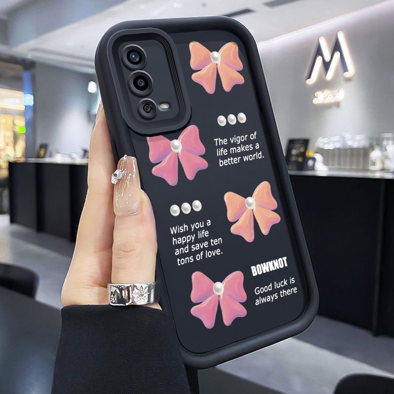 Casing Hp Untuk OPPO A55 Case Casing HP pola cinta ikatan simpul Cesing Anti Drop Kasing Silikon Kes
