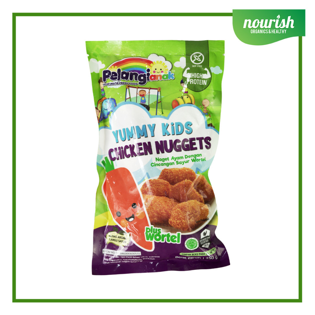 

Pelangi YUMMY KIDS Nugget Ayam Plus Wortel Halal/Non Msg/ Non Pengawet