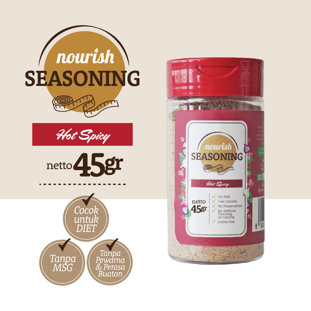 

RB22 Nourish Seasoning, Bumbu Marinasi Kering / Diet Defisit Kalori