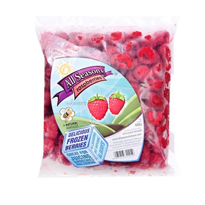 

Raspberry Frozen All Seasons 500 gr (Tanpa Pestisida)