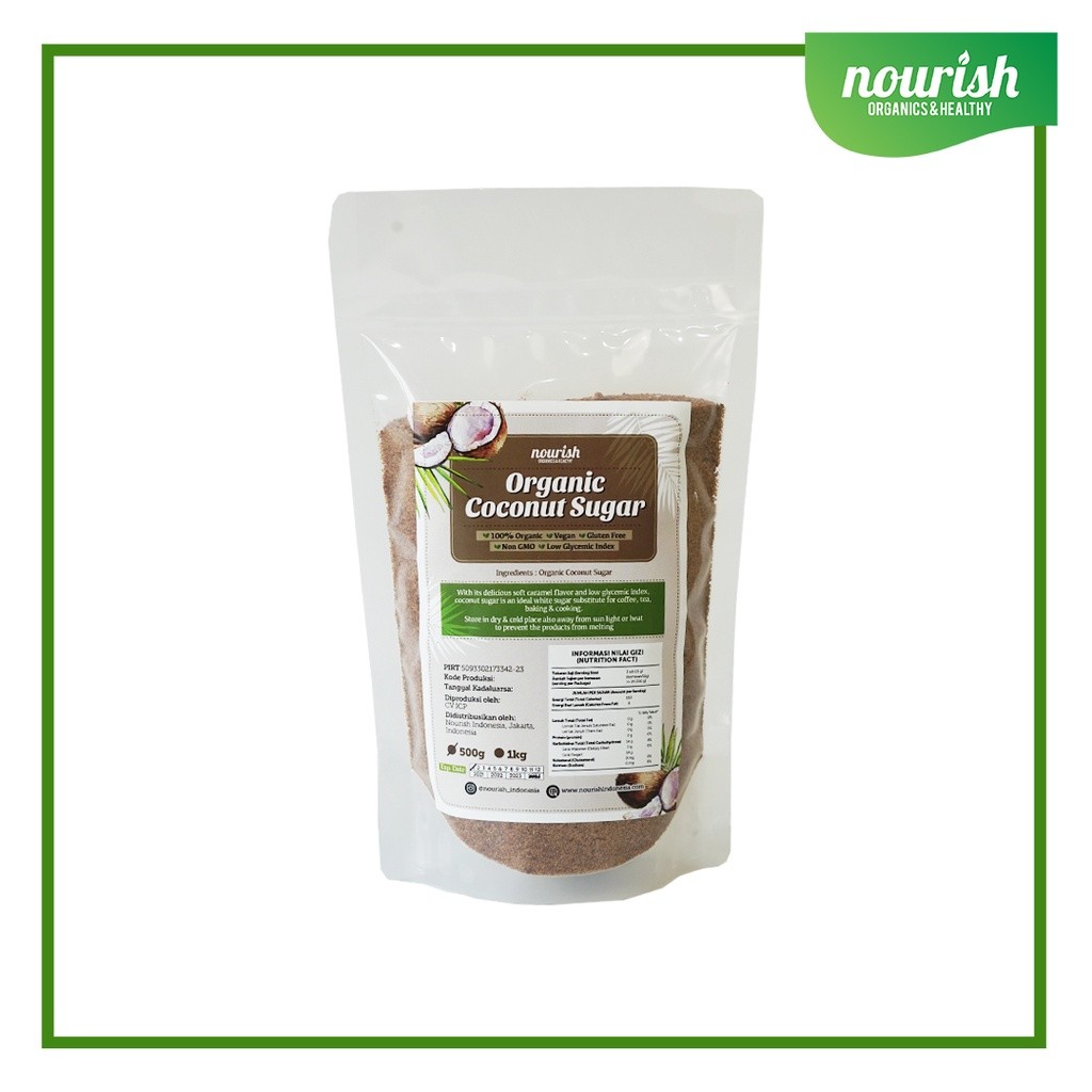 

Nourish Indonesia, Organic Coconut Sugar 500gr