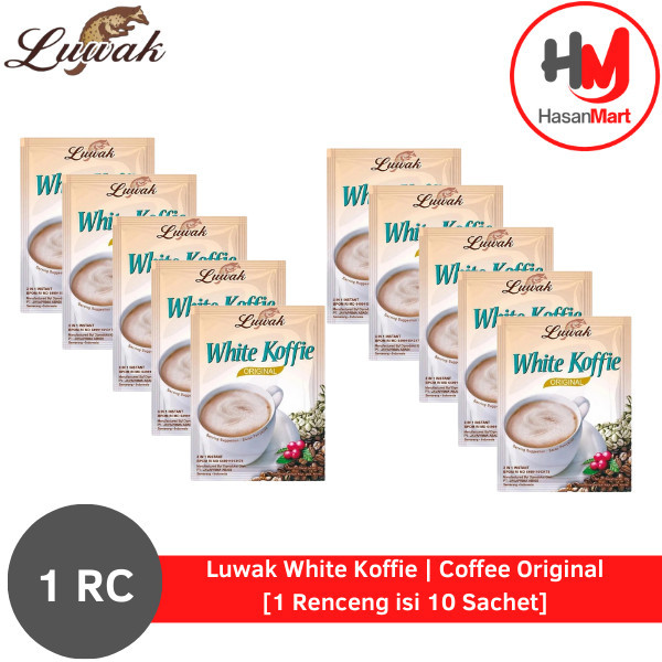 

Luwak White Koffie | Coffee Original [1 Renceng isi 10 Sachet]