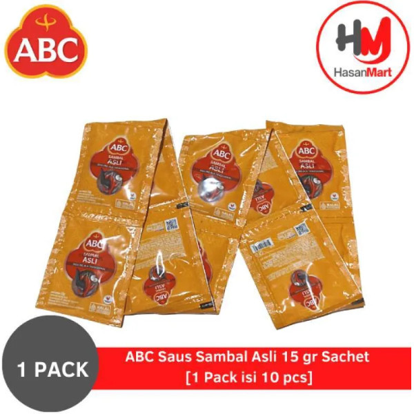 

ABC Saus Sambal Asli 15 gr Sachet [1 Pack isi 10 pcs]