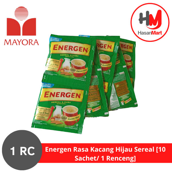 

Energen Rasa Kacang Hijau Sereal [10 Sachet/ 1 Renceng]