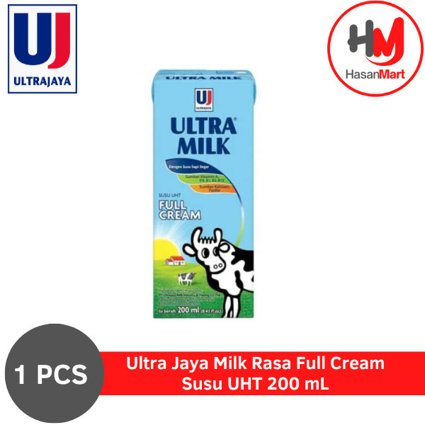 

Ultra Jaya Milk Susu Fulll Cream 200 ml [1 PCS]