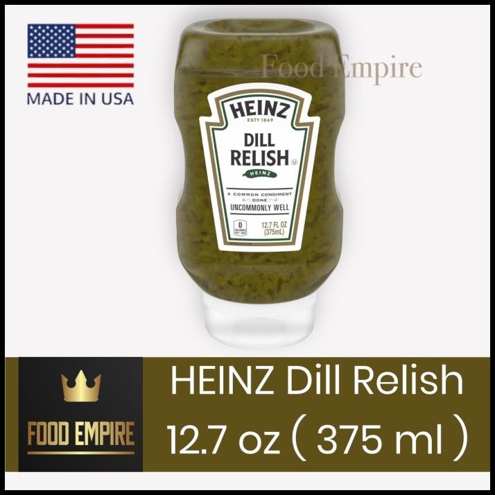 

Heinz Dill Relish 375 Ml | Condiment Acar Ketimun Pickles Gherkins